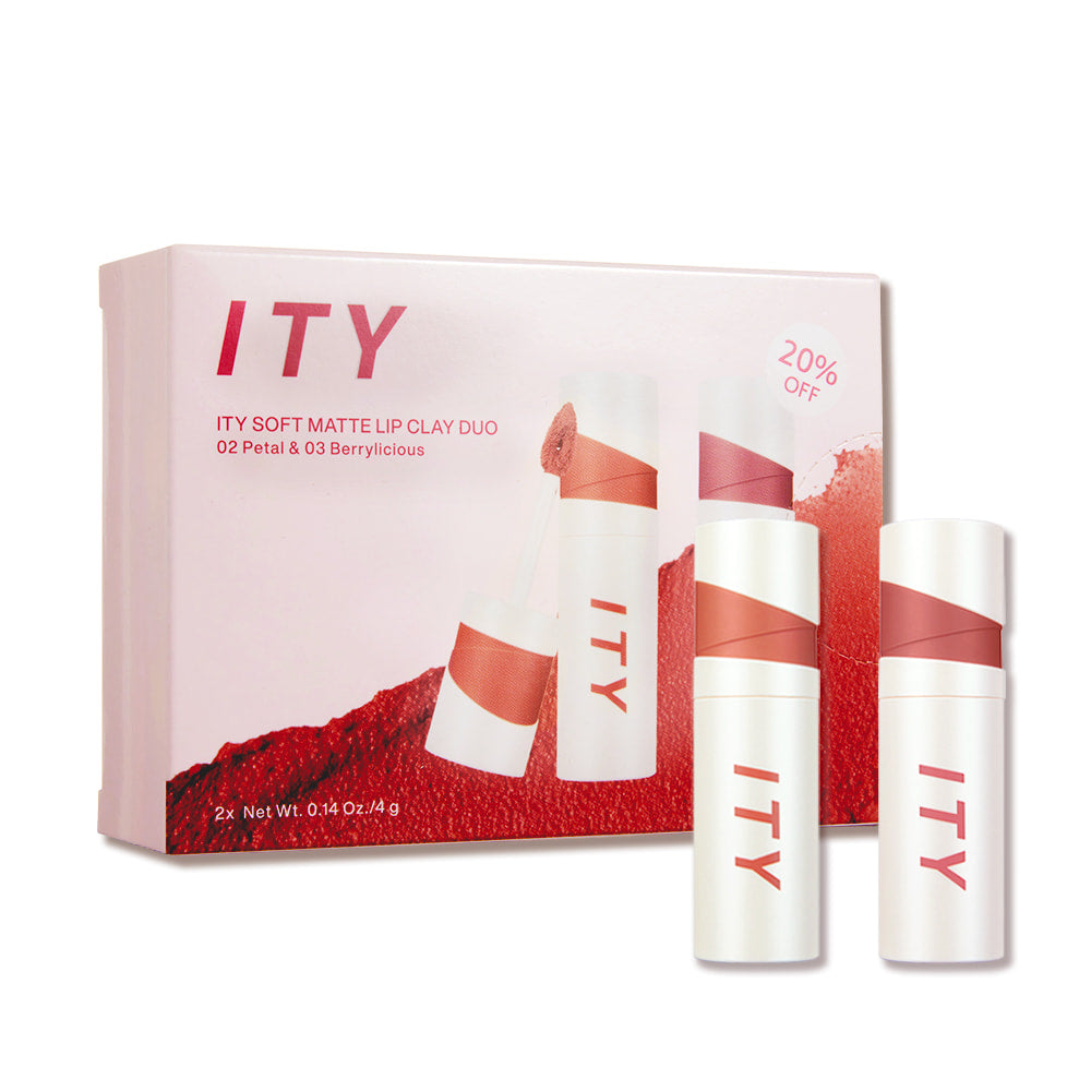 ITY Iconic Soft Matte Lip Clay Duo - Petal & Berrylicious