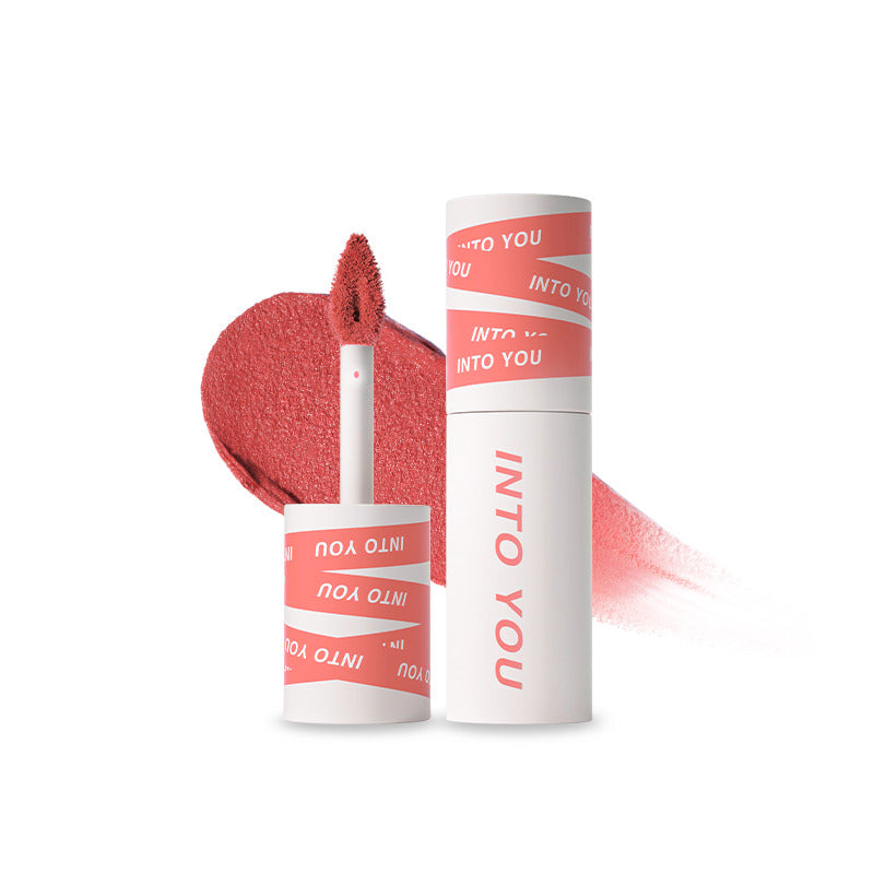 INTO YOU Shero Super Matte Lip & Cheek Mud-EM17-Coral Peach